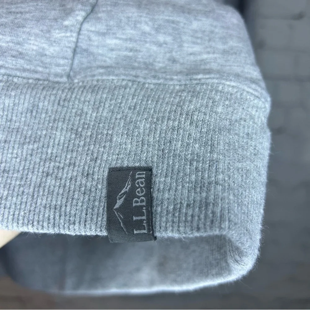 L.L. Bean Cozy Camp Hoodie Heather Gray Size Small - Picture 5 of 7